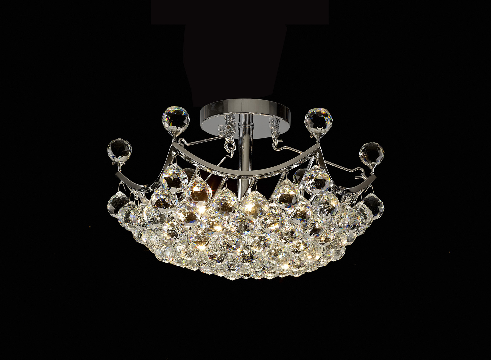 IL30035  Cesto Crystal Ceiling 4 Light